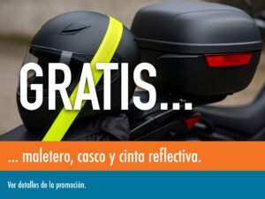Casco, cinta y maletero